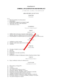 Criminal Law (Codification and Reform) Act