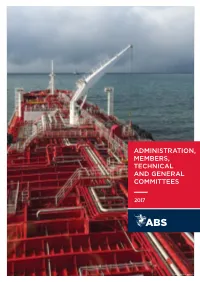 Administration, Members, Technical and General Committees