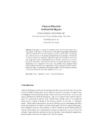 Chess As Played by Artificial Intelligence