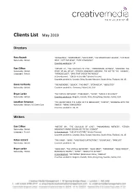 Clients List May 2019
