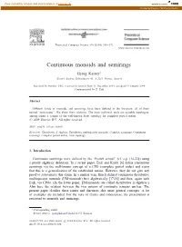 Continuous Monoids and Semirings