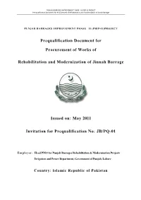 Prequalification Document for Procurement of Works Of