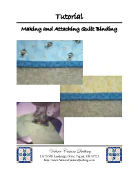 Tutorial: Making and Attaching Binding