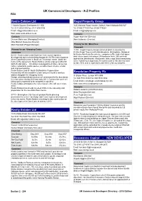 UK Property Developers Profiles