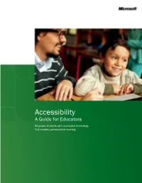 Accessibility-A Guide for Educators