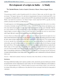 Development of Scripts in India – a Study