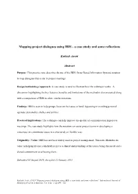 Mapping Project Dialogues Using IBIS - a Case Study and Some Reflections