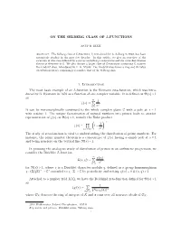 On the Selberg Class of L-Functions