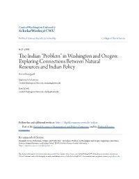 The Indian “Problem” in Washington and Oregon: Exploring Connections Between Natural Resources and Indian Policy