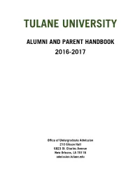 Alumni and Parent Handbook 2016-2017