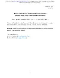 Multivariate Meta-Analysis of Differential Principal Components Underlying Human Primed and Naive-Like Pluripotent States