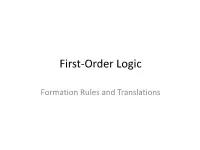 Well-Formed Formulas