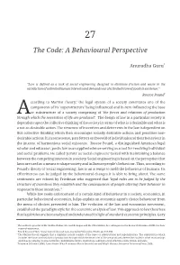 A Behavioural Perspective Choice and Force – the Former Always Being More Resilient, Truthful and Apt for a Democratic System Like Ours