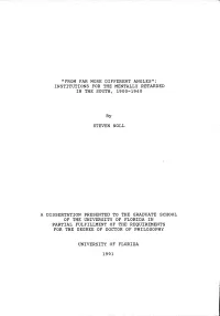 From Far More Different Angles: Institutions for the Mentally Retarded in the South, 1900-1940