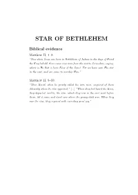 Star of Bethlehem