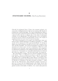 6 STANDARD MODEL: One-Loop Structure
