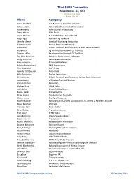 Attendee List