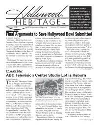 Final Arguments to Save Hollywood Bowl Submitted by Robert W