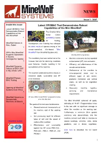 Minewolf Systems News, Issue 1, 2007