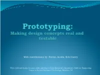 Prototyping Process