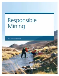 2014 Responsibility Report Table of Contents