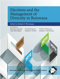 Elections and the Management of Diversity in Botswana