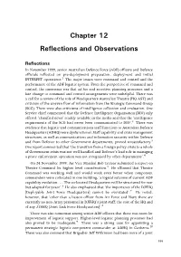 Reflections and Observations
