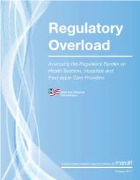 Regulatory Overload