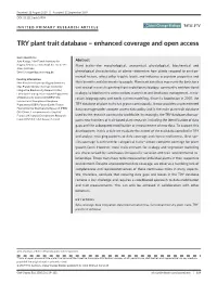 TRY Plant Trait Database &#X2013