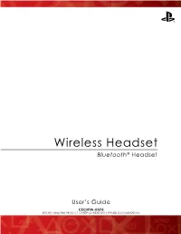 Wireless Headset Bluetooth® Headset