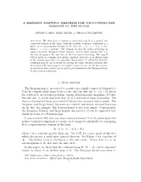 A Riemann Mapping Theorem for Two-Connected Domains in the Plane
