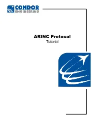 ARINC Protocol Tutorial