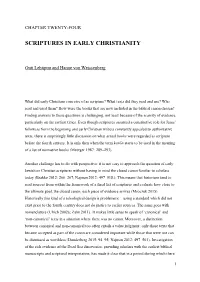 Scriptures in Early Christianity
