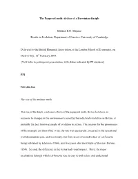 The Peppered Moth: Decline of a Darwinian Disciple Michael E.N