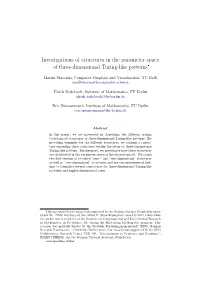 Investigations of Structures in the Parameter Space of Three-Dimensional Turing-Like Patterns*