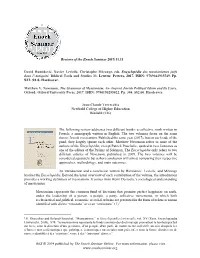 RES © 2019 Published by the Enoch Seminar Online. for More Information, Please Visit Reviews of the Enoc