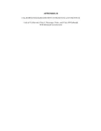 Rulemaking: 2004-11-18 Appendixb Harborcraft and Locomotive