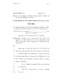 AMENDMENT NO.Llll Calendar No.Lll Purpose: to Designate Additional High Priority Corridors on the National Highway System