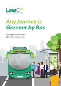 Any Journey Is Greener by Bus