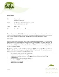 Owens Lake Technical Memorandum