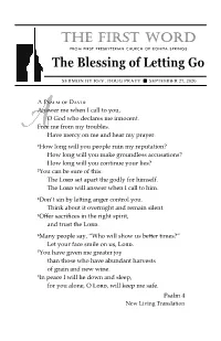 The Blessing of Letting Go