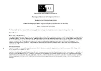 Community and Enterprise Resources Planning and Economic Development Services Weekly List of Planning Applications List of Plann