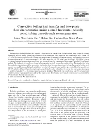Convective Boiling Heat Transfer and Two-Phase Flow Characteristics