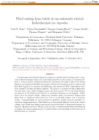 Fluid Mixing from Below in Unconformity-Related Hydrothermal Ore Deposits
