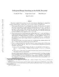 Orthogonal Range Searching on the RAM, Revisited