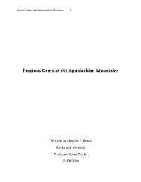 Precious Gems of the Appalachian Mountains 1