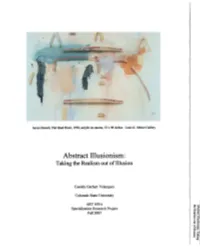 Abstract Illusionism: Taking the Realism out of Illusion