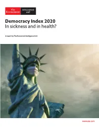 Democracy Index 2020 in Sickness and in Health?