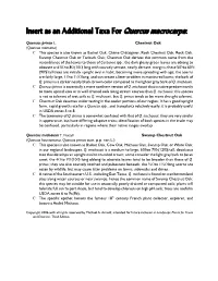 Insert As an Additional Taxa for Quercus Macrocarpa