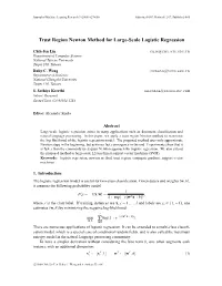 Trust Region Newton Method for Large-Scale Logistic Regression